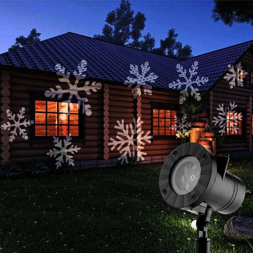 12X Pictures Projector Light  Newest LED Christmas Moving Laser Snowflake Xmas