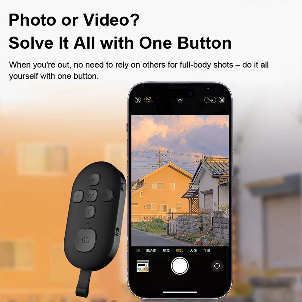 Bluetooth Remote Control - Universal Wireless Shutter Page Turner Video Controller