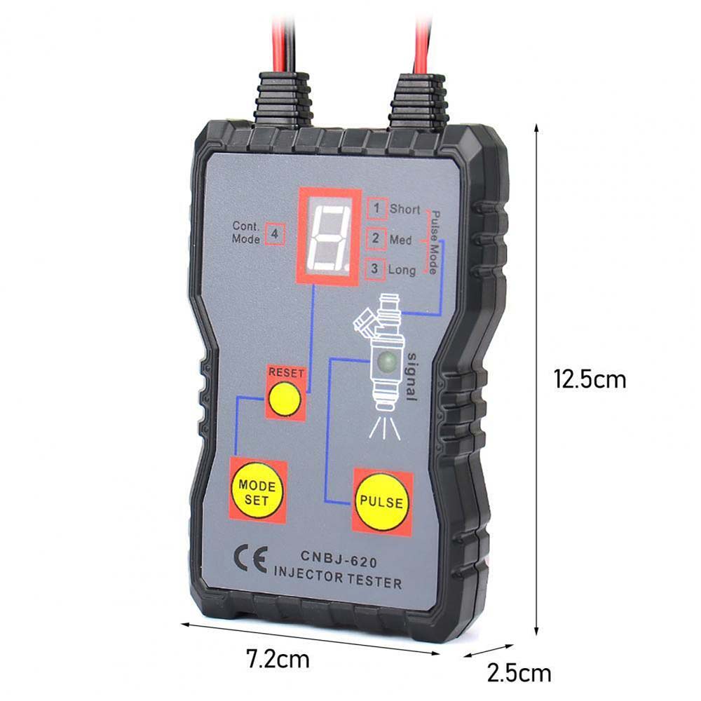 Fuel Injector Tester 4 Pluse Modes Cleaner Adapter Cleaning Tool Kit Universal