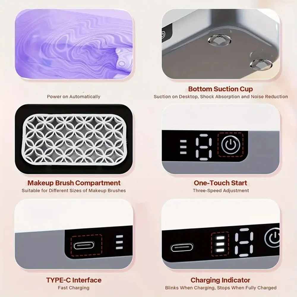 Portable Ultrasonic Cleaner – USB Rechargeable for Jewellery, Watches & Glasses