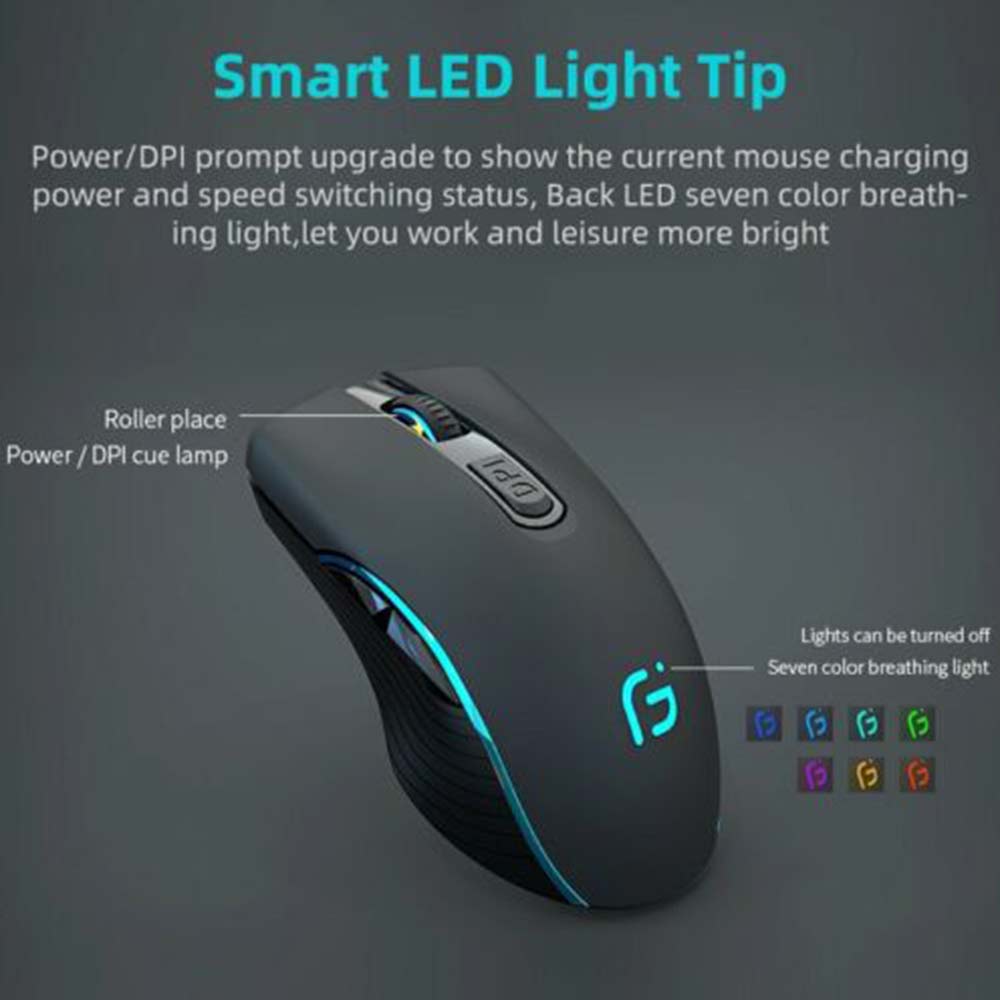 Single/Dual Model 2.4G Wireless Bluetooth Mouse Rechargeable Dual Mode Silent