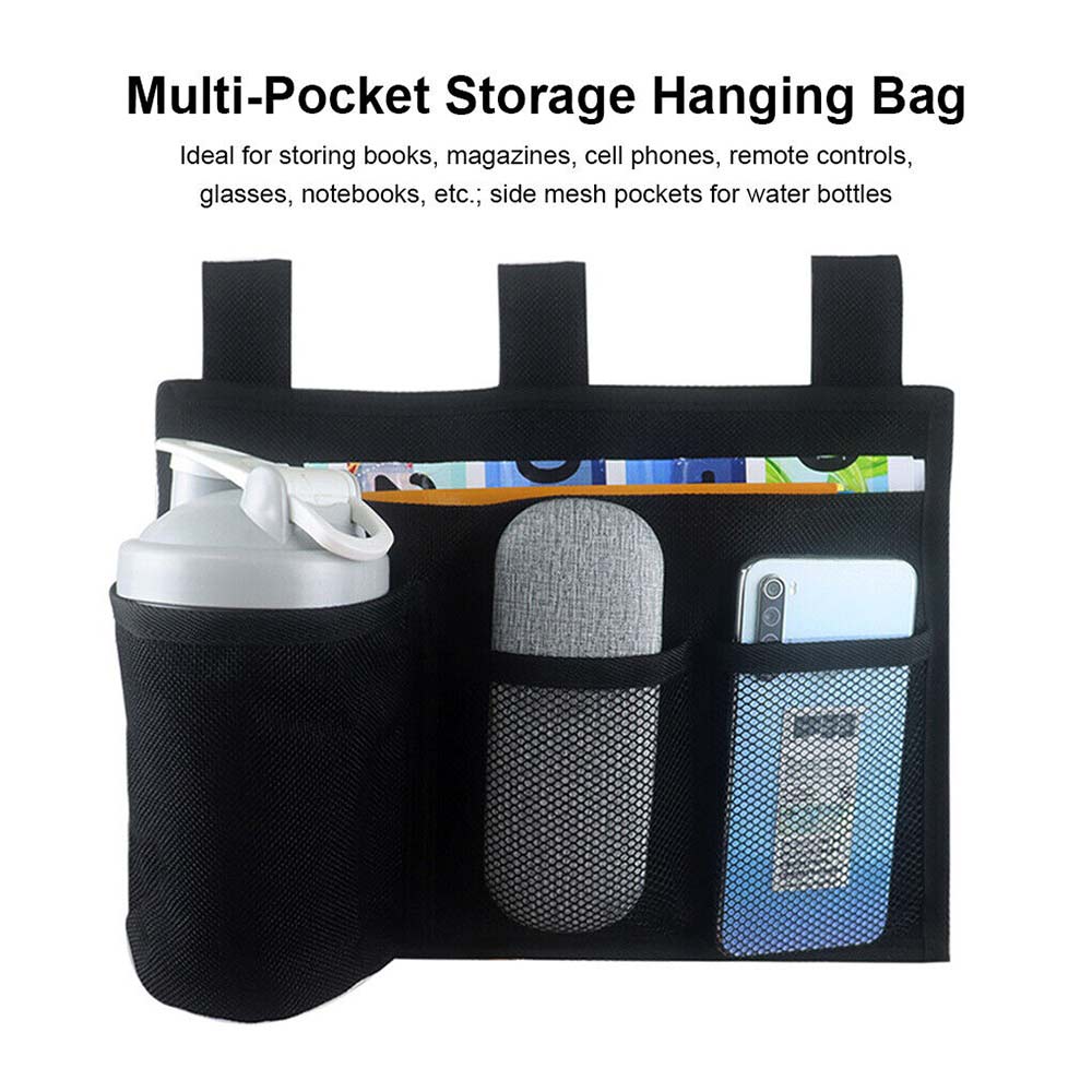 Storage Bag Hanging Sofa Bedside Organizer Caddy Pocket Bed Phone Book Holder