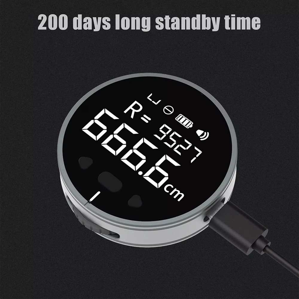 8 in 1 Electronic Tape Measure LCD Digital Ruler Rechargeable Multi-function AUS