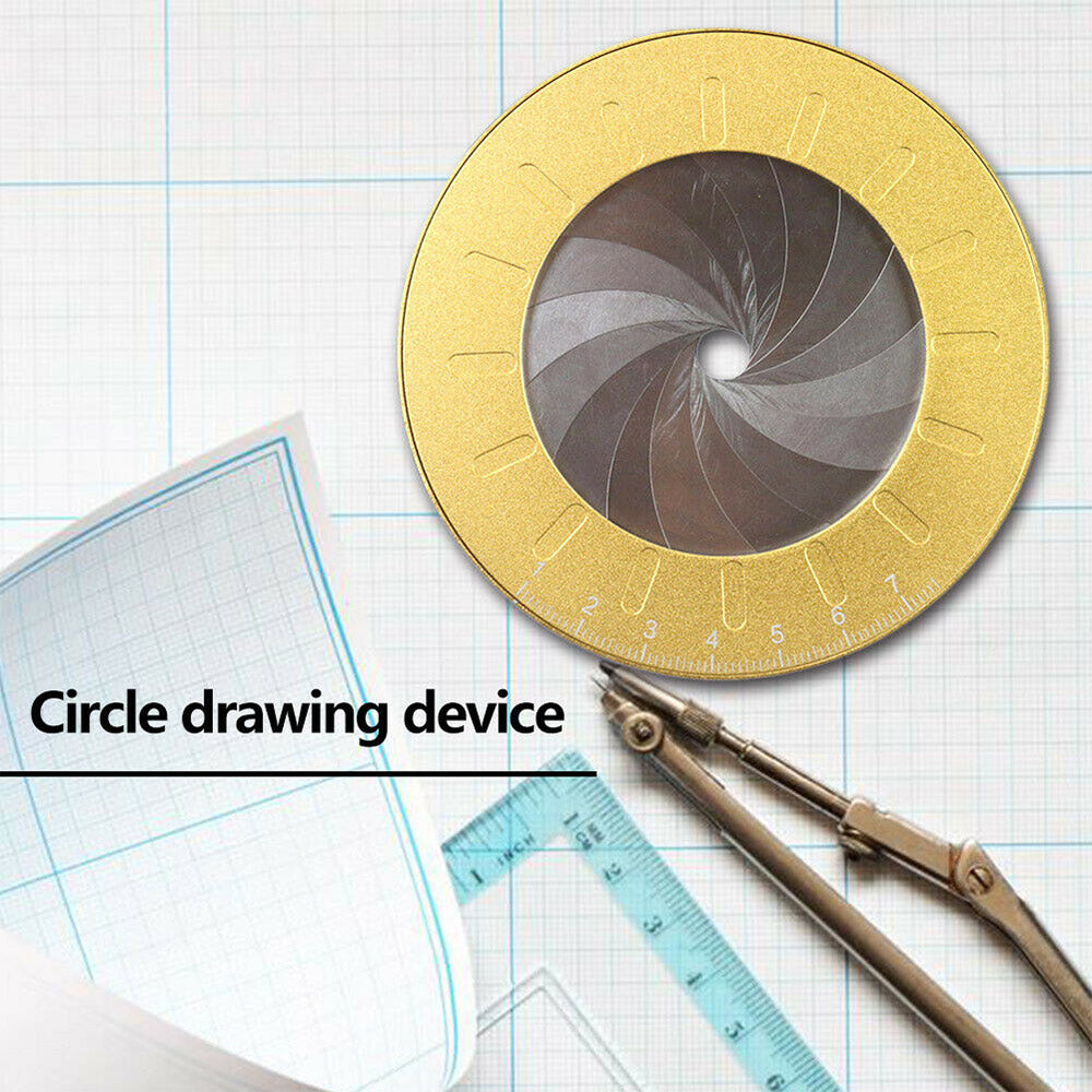 1x Adjustable Circle Drawing Ruler Tool Measuring Drawing Circular Compass