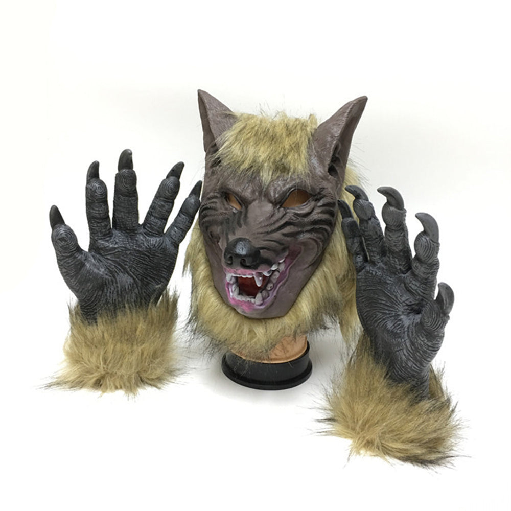 Ultimate Werewolf Mask & Claw Gloves Set | Terrifyingly Realistic Costume for Halloween & Cosplay