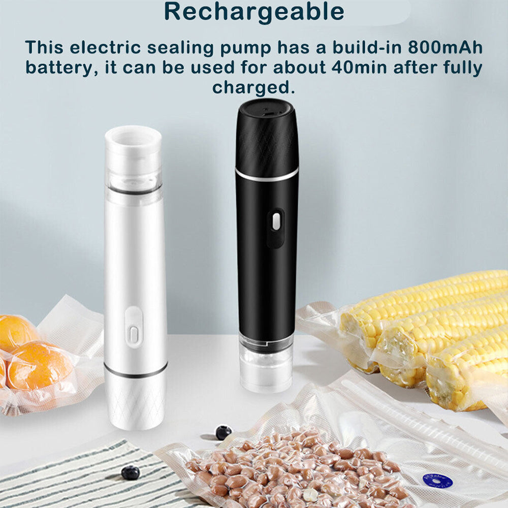 Mini Vacuum Wet and dry Sealer Machine Handheld Kitchen Fresh Food Seal Bags