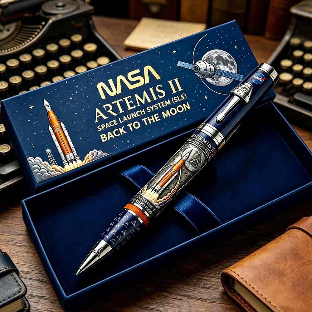 Artemis II Back to The Moon Mission Commemorative Pen – Gift for Space Enthusiasts