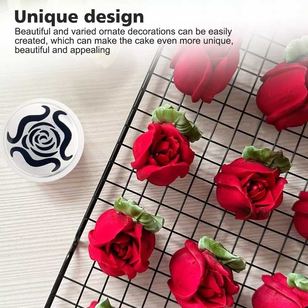Stainless Steel XL Rosebuds Russian Flower Icing Tip Pastry Piping Nozzle DIY