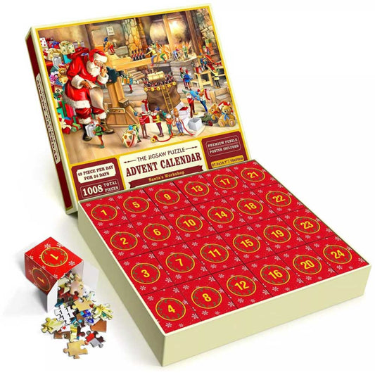 Advent Calendar Jigsaw Puzzles Christmas Countdown Puzzles Gift