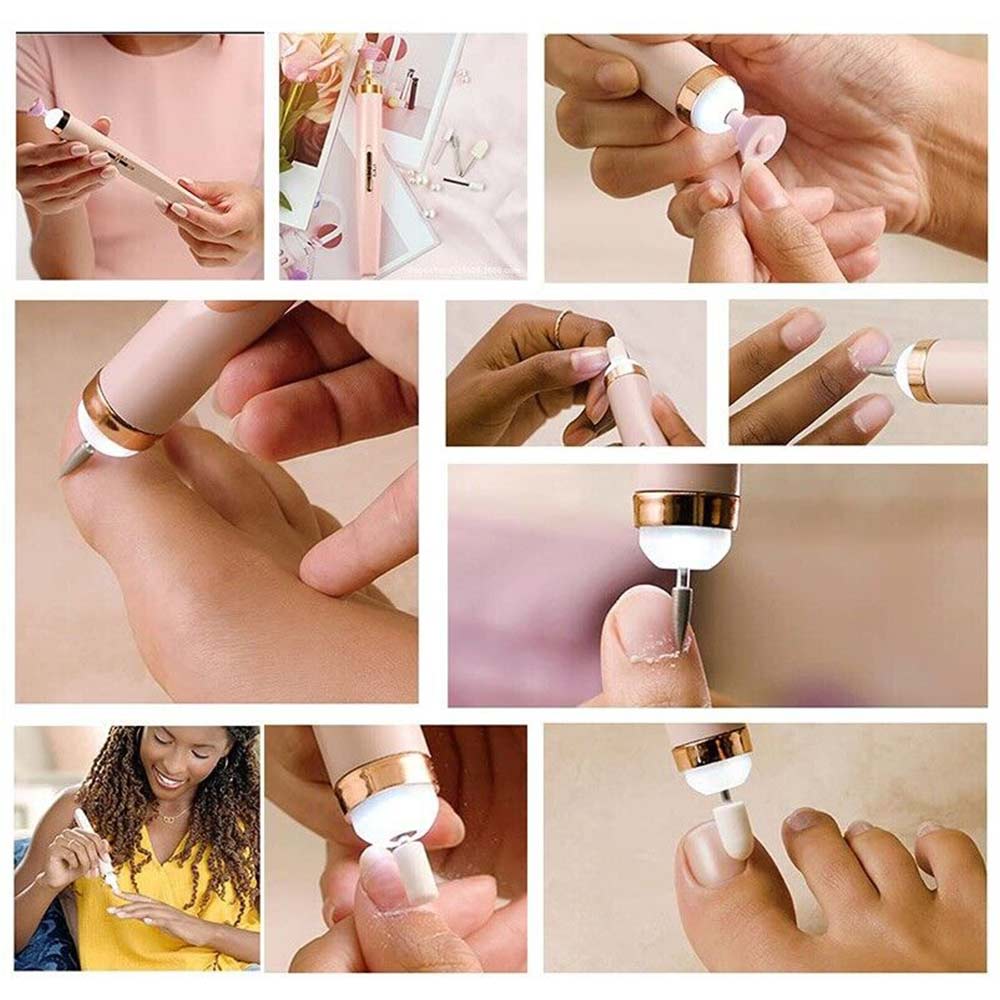 USB Electric Nail File – Rechargeable Manicure & Pedicure Drill Set