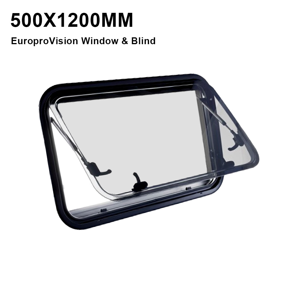 RV caravan 500*1200mm push out window locking handle with strut attachment