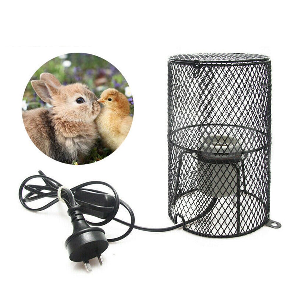 200W Reptile Ceramic Heat E27 Lamp Holder Light Bulb Switch Cage Pet Brooder