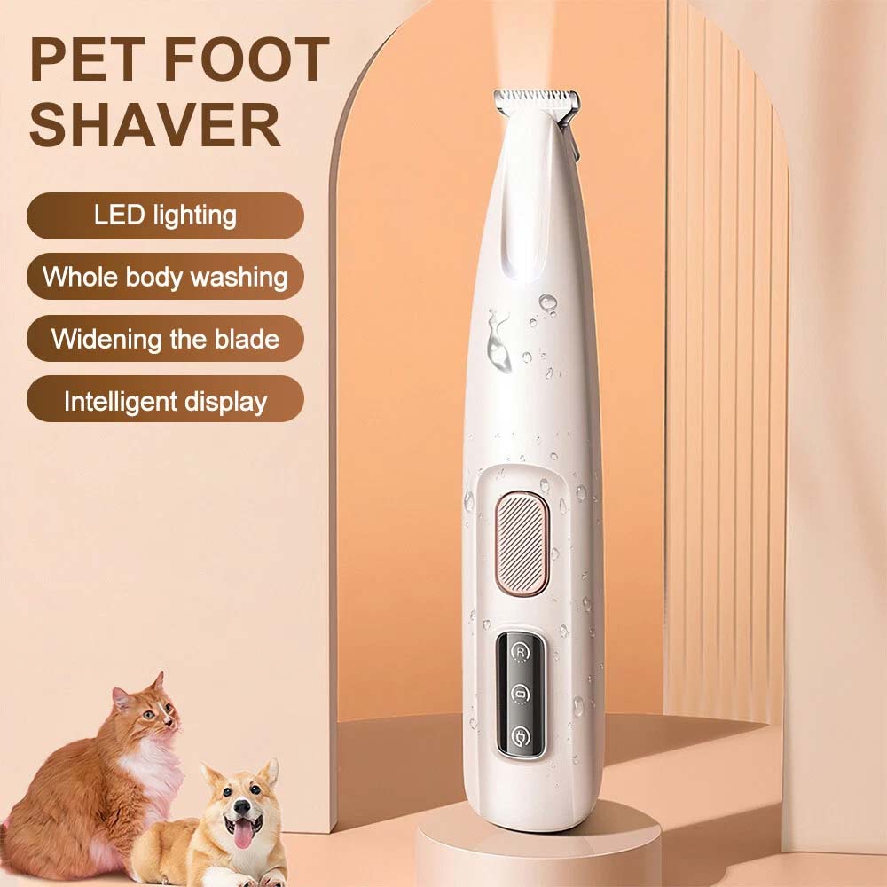 Pet Clippers - Cordless Dog Hair Trimmer Grooming Kit with Free Blades