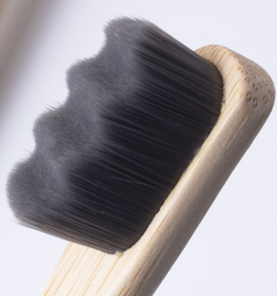 Gray Bamboo Toothbrush Set – 4-Pack, Extra Dense Bristles, Eco-Friendly
