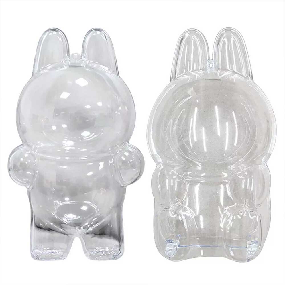 Transparent Protective Case For POP MART Labubu Plush Doll The Monsters Cover