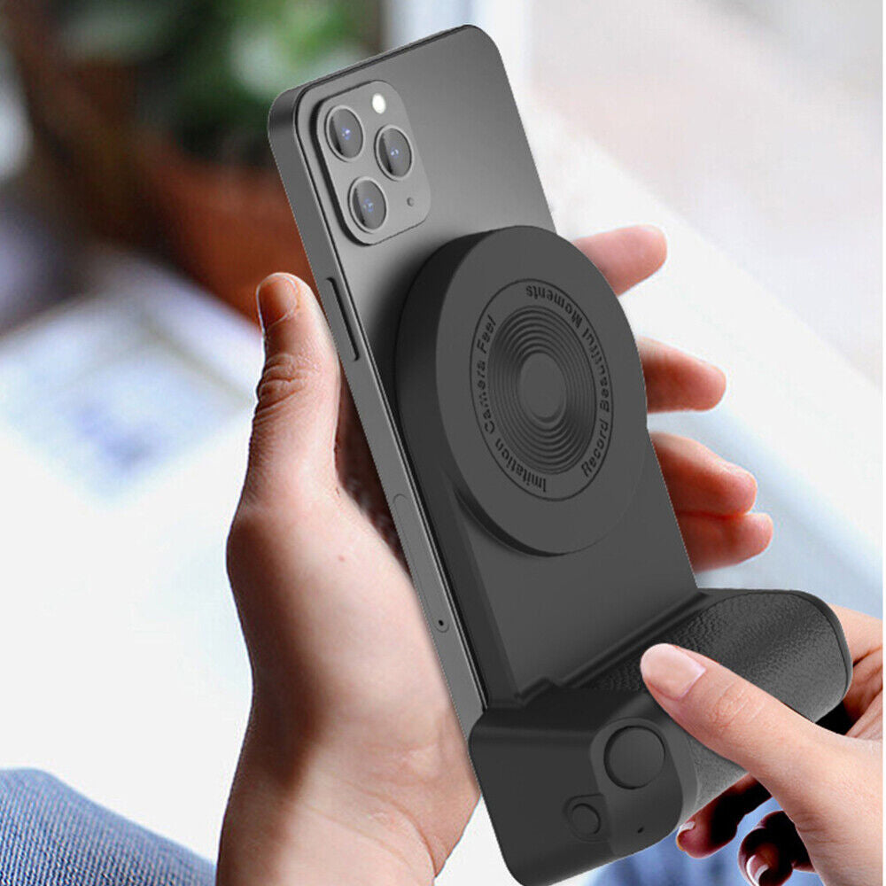 Bluetooth Phone Camera Shutter Hand Grip Magnetic Holder for Iphone Android