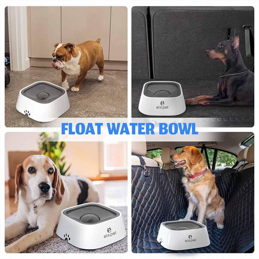 Dog Water Bowl with Filter – 1.5L Non-Spill Slow Drink Pet Water Bowl
