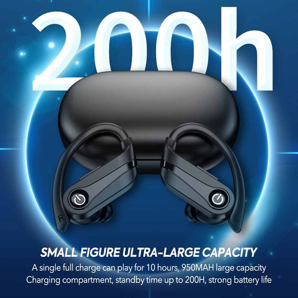 Wireless Earphones Bluetooth 5.3 Earbuds Headphones Sports Stereo Ear Hook