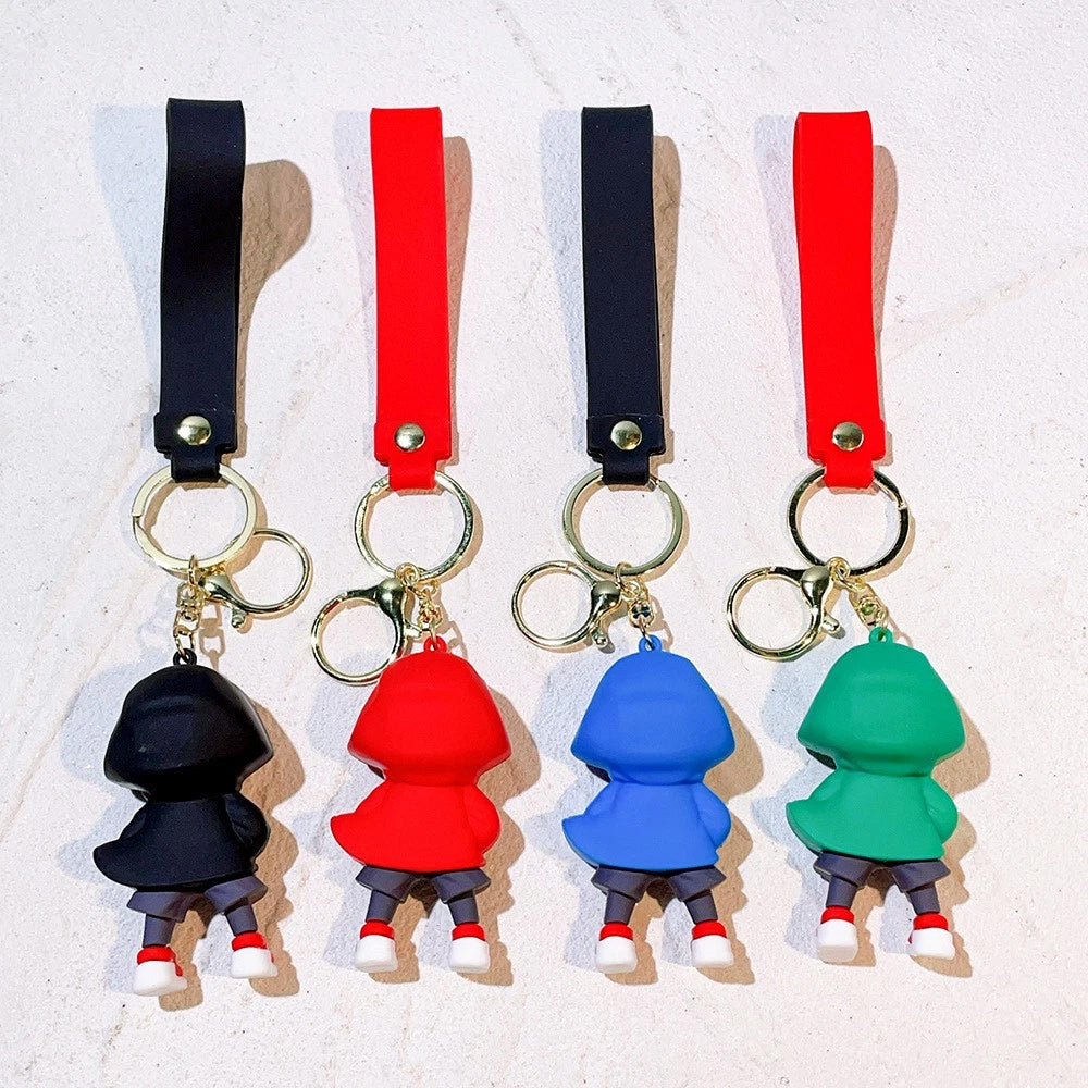 4-Pack Spider-Man Keychain – 3D Figure Keyring, Marvel Bag Charm for Collectors