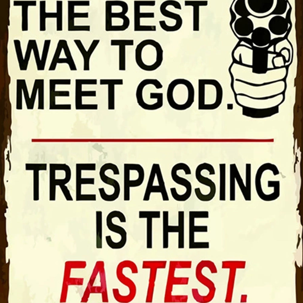 Prayer Is The Best Way To Meet God - Aluminum Metal Sign 30x20cm