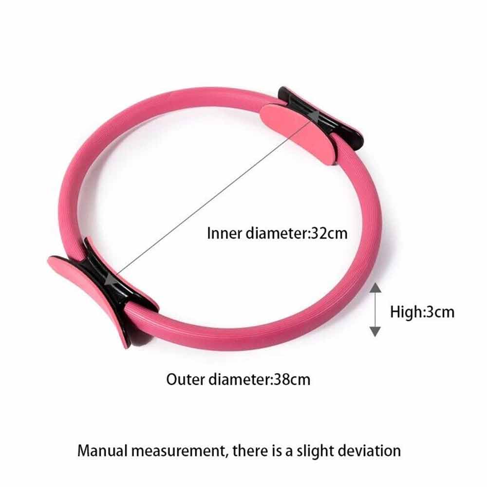 Pilates Ring Exercise Resistance Yoga Gym Rings Fitness Magic Circle Foam Grip