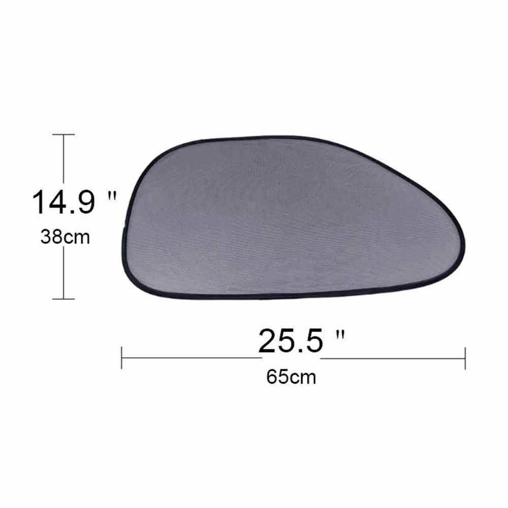 2-Piece Car Sun Shade Cover – Mesh Window Blind with Max UV Protection for Rear & Front Windows