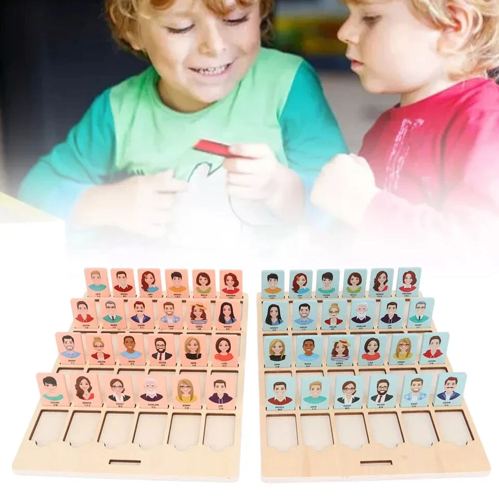 Wooden Guessing Board Game – Logical Thinking Training, 2-Player Interactive Puzzle