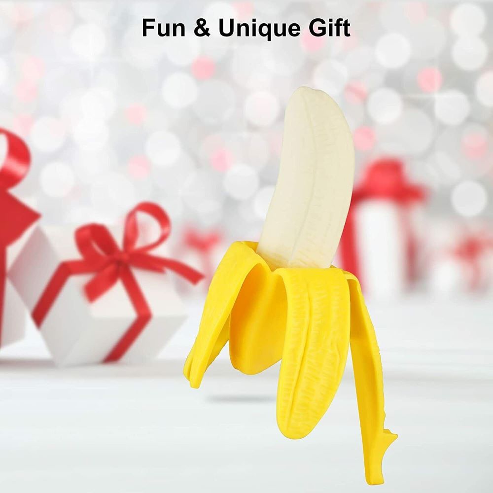 2-Pack Peeled Banana Squishy – Stress Relief Toy, Slow Rising Simulation Play