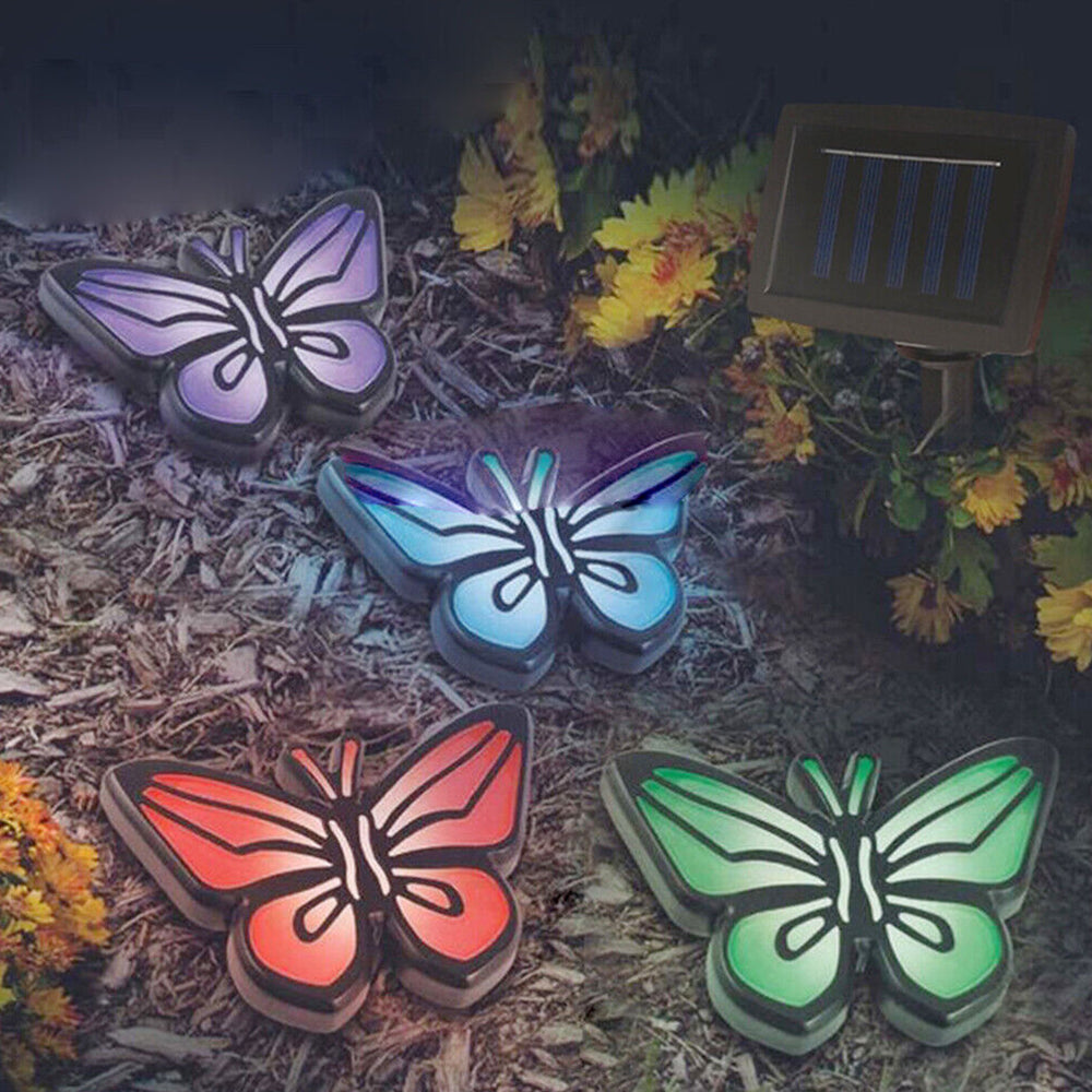 4 Paw Print Solar Outdoor Lights Cat Puppy Animal Garden Lights Path Patio Yard Paw lamp
