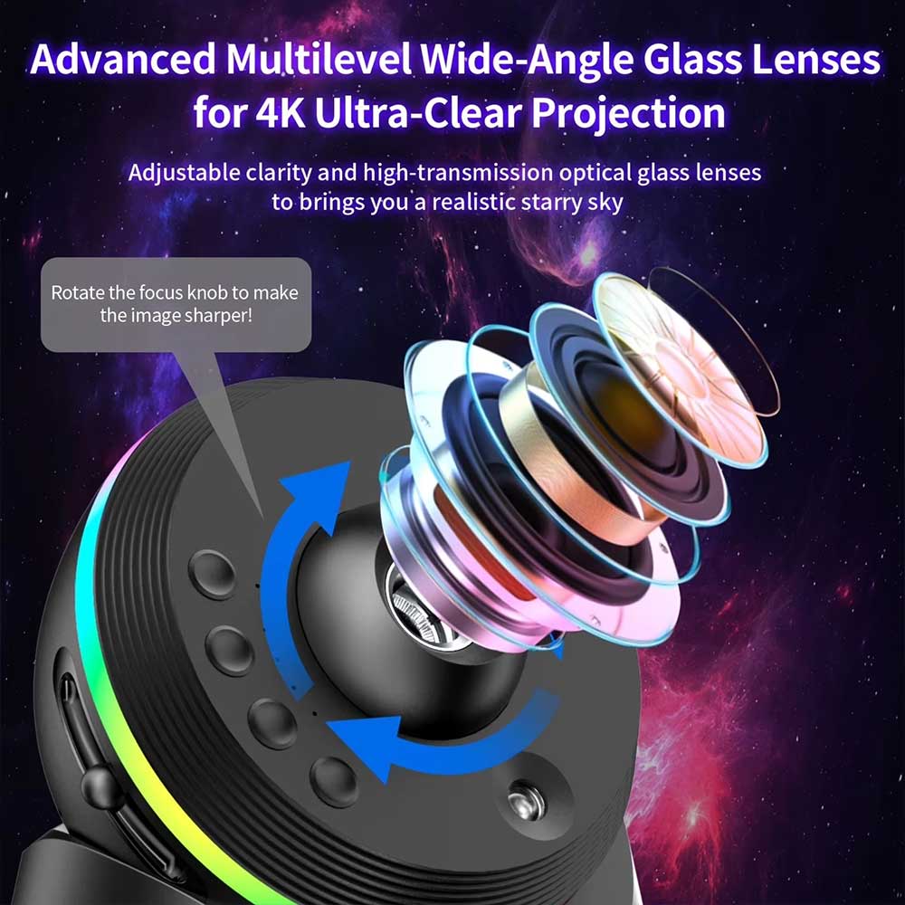 13-in-1 Planetarium Galaxy Projector LED Space Mood Lamp for Babies Kids Adults