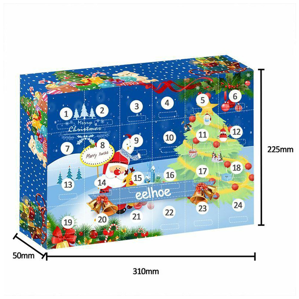 Christmas Elk Advent Calendar Children Xmas 24 Days Countdown Xmas Gift