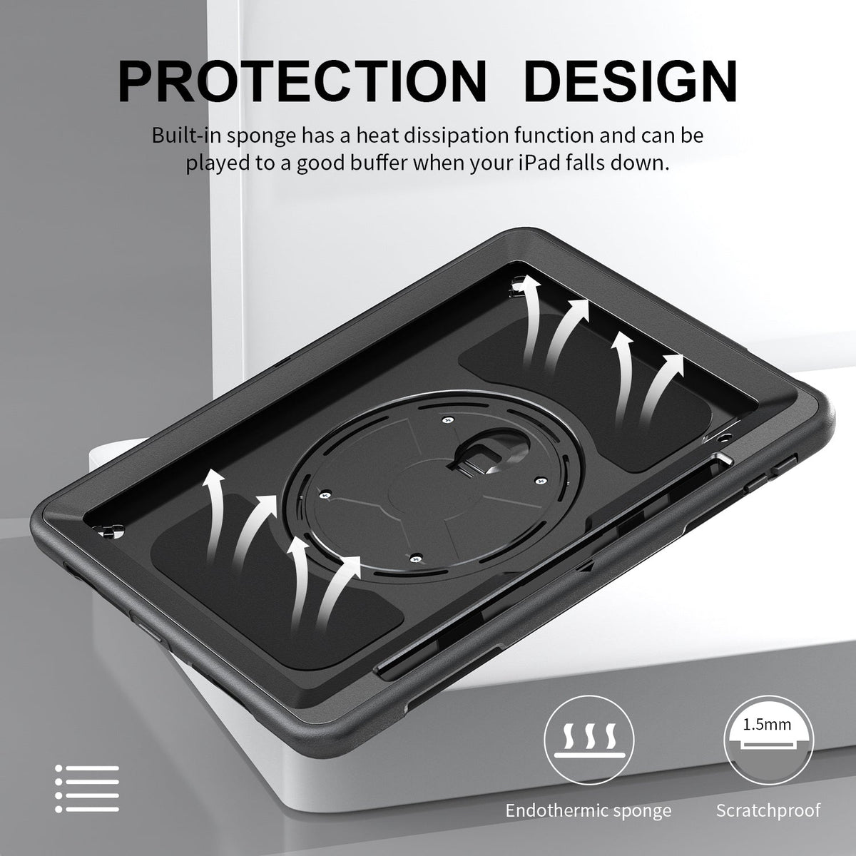 Rugged Shockproof Case for iPad Pro 12.9 (2018/2020/2021/2022) with Holder