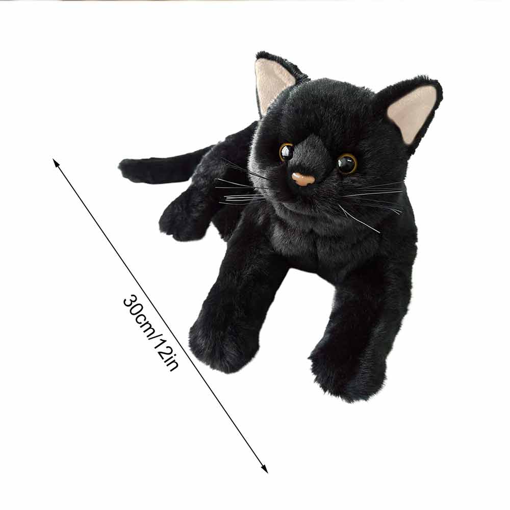 Cat Plush Doll Black Cat Stuffed Animal Doll Cute Cat Doll Birthday Gift
