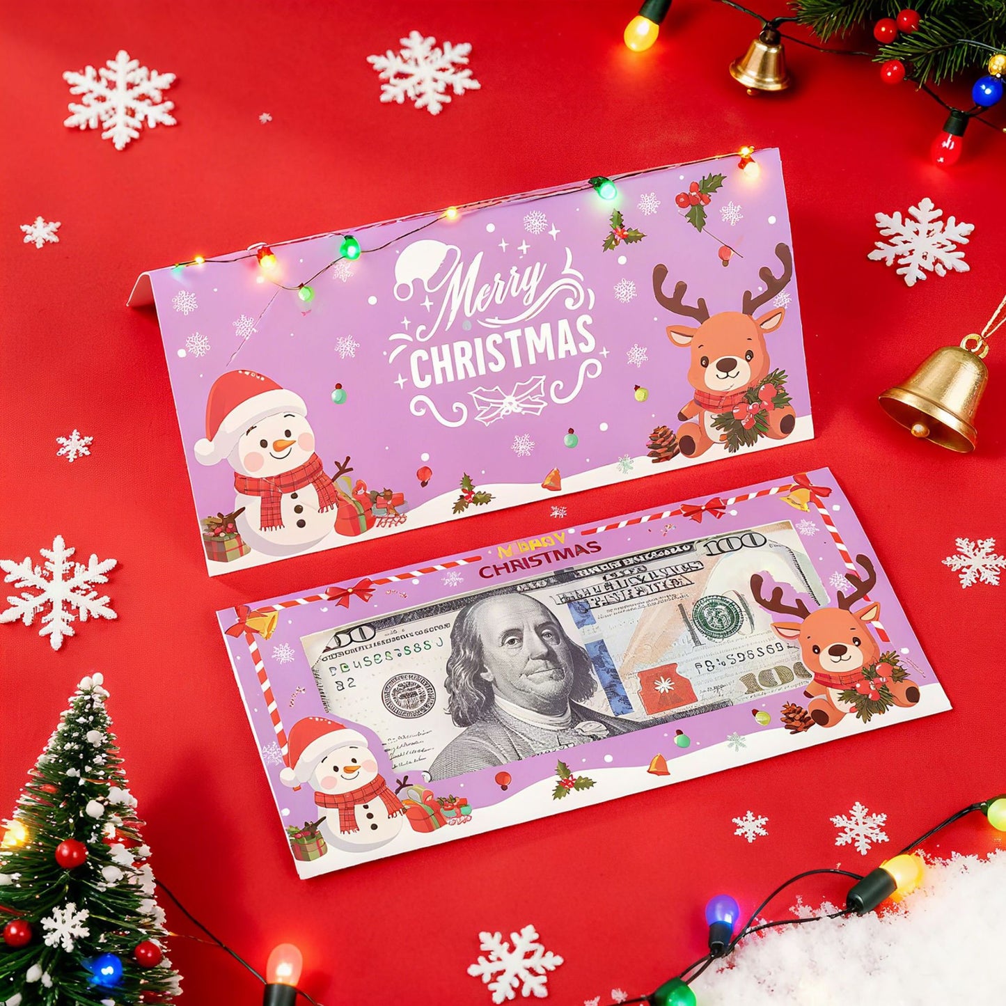 24Pack Mixed Christmas Money Wallet Set Festive Cash Holder Envelopes for Gift Cards & Vouchers