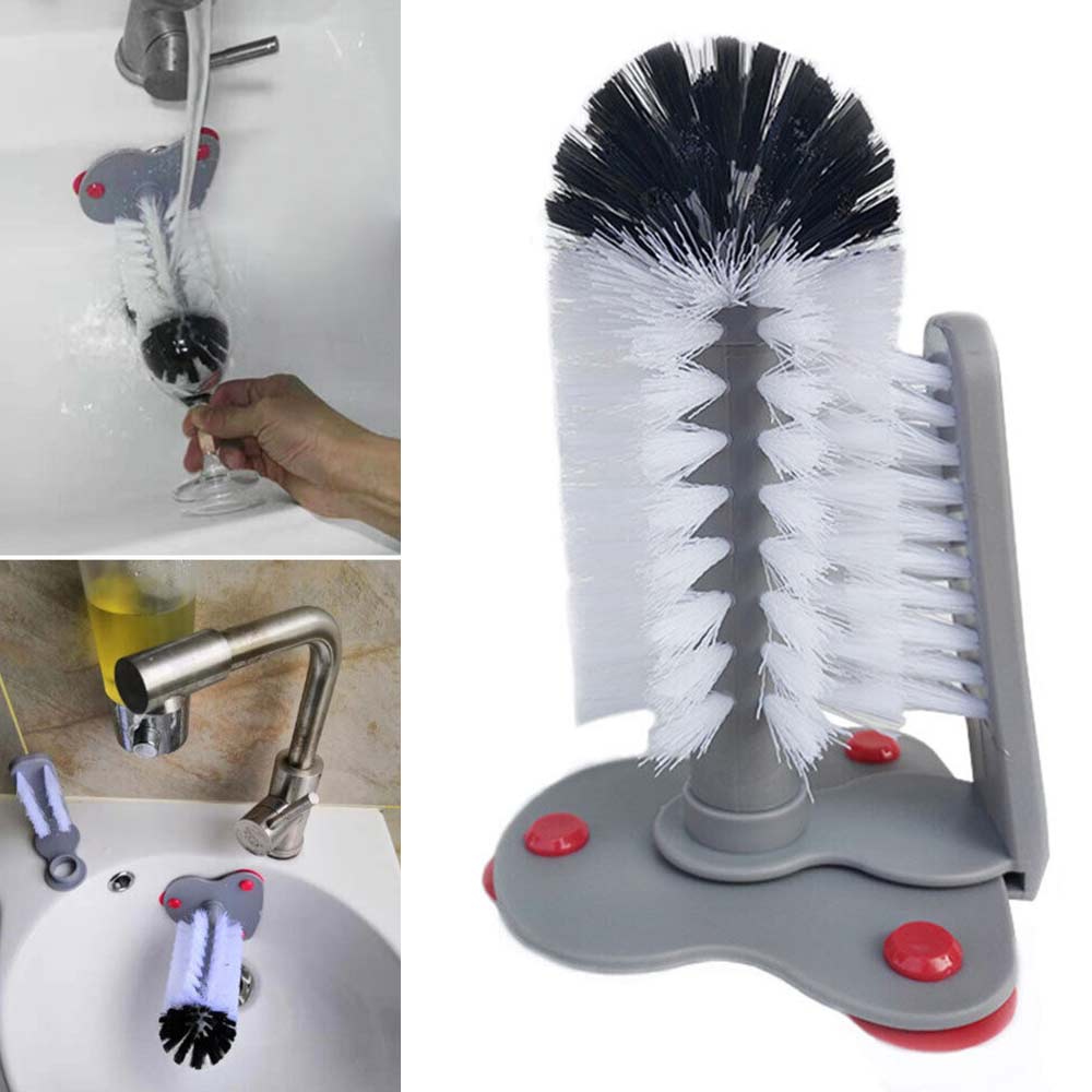 Bottles Brush Cleaner Double Side Glass Washer Cup Brush Kitchen Cleaning Tool