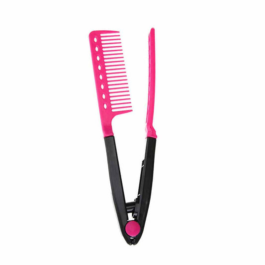 5X Hair Hairdressing Folding Salon V Comb Styling Straightening Brush Straighten