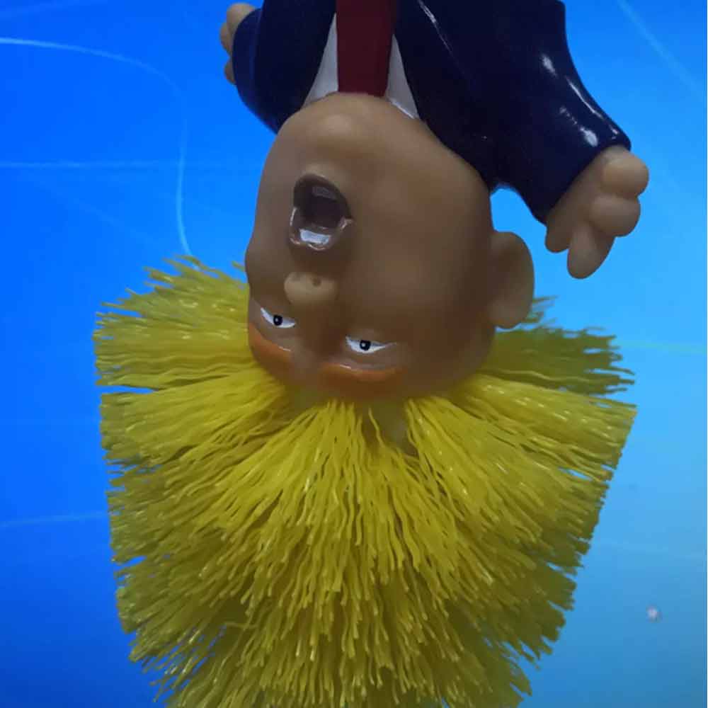 Donald Trump Toilet Brush Bowl Gag Gift Hand Made Home Cleaner Brush Gift Toy