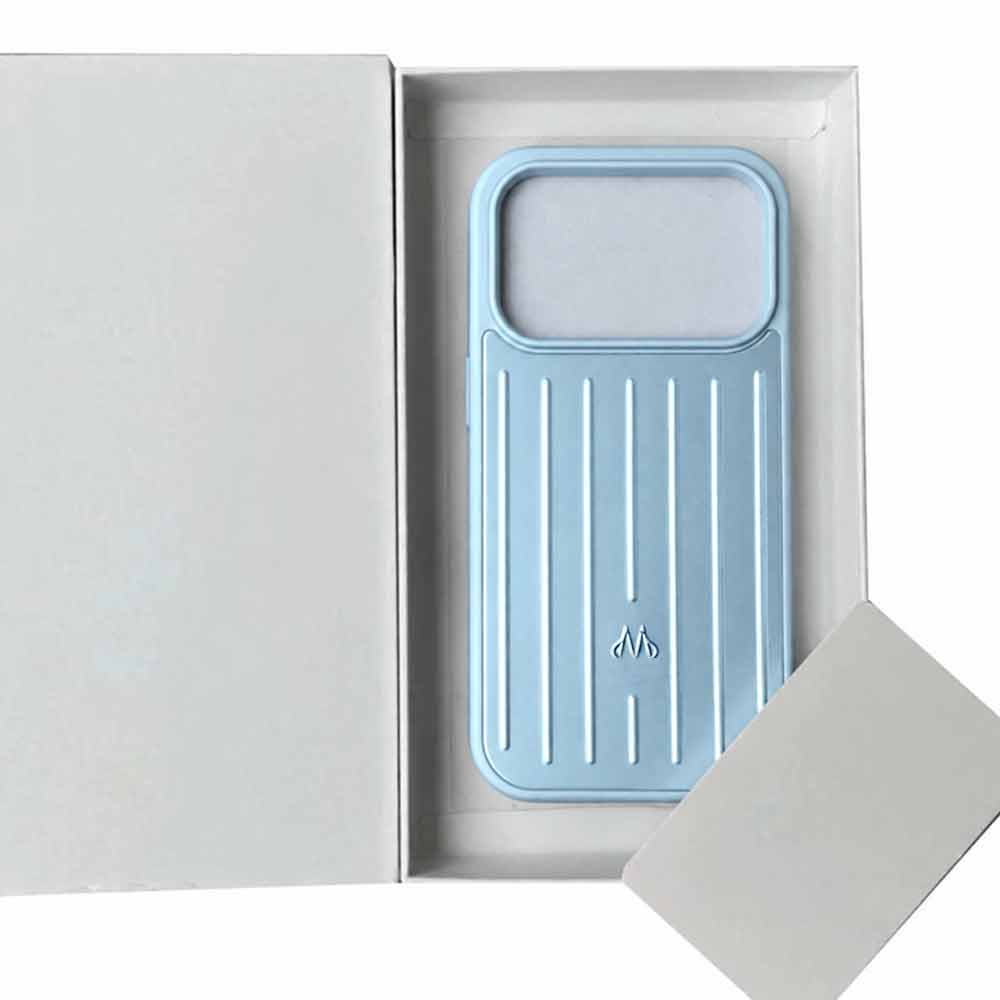 Glacier Phone Case for iPhone 18 Pro Max – Aluminum Back Plate & Silicone Bumper
