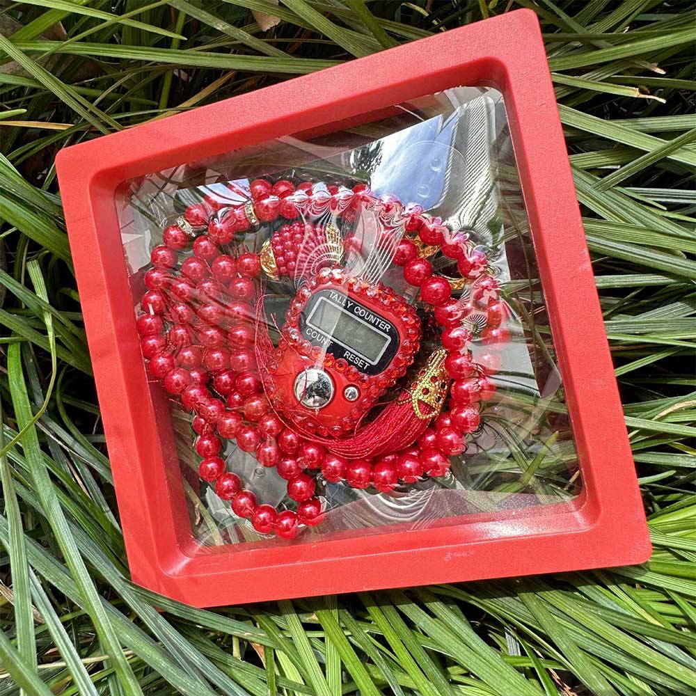 Mini Quran Favors with Pearl Tasbeh Set, Islamic Gift Favor, Umrah hajj Eid