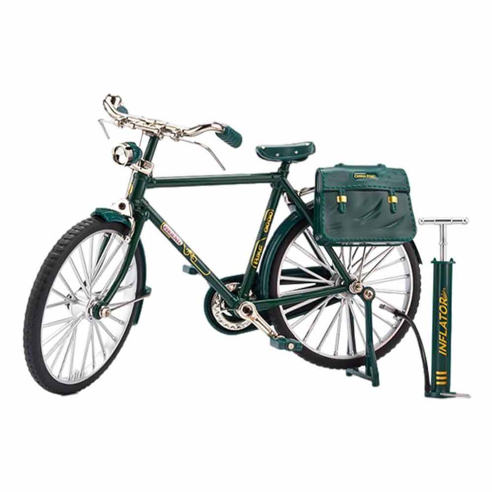 Mini Alloy Bicycle Miniature DIY Retro Bicycle Model Simulation Finger Bike Toys