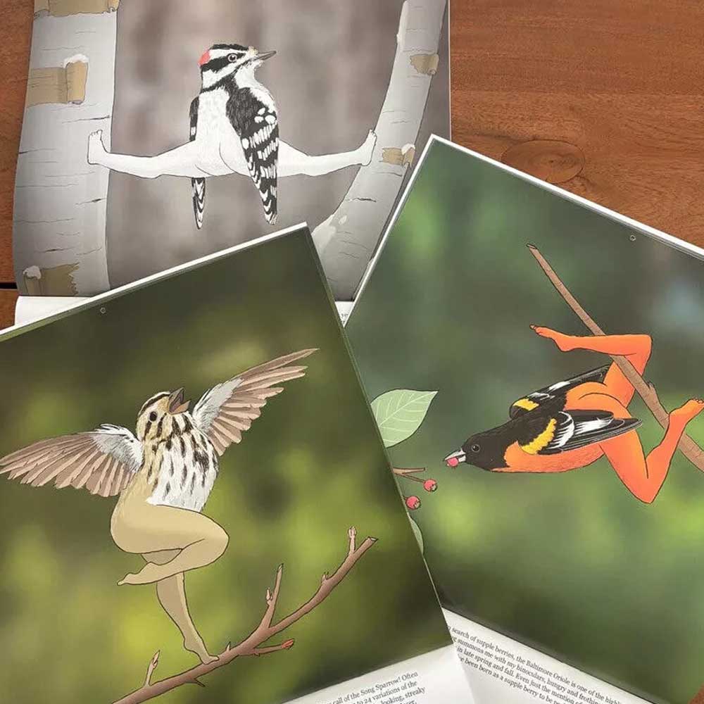 2025 Bird Calendar 2025 CALENDAR OF EXTREMELY ACCURATE BIRDS Wall Calendar Decor