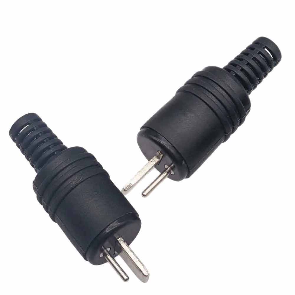 2-Pin DIN Hi-Fi Speaker Plug – Audio Connector Pack of 2 with Screw Connections