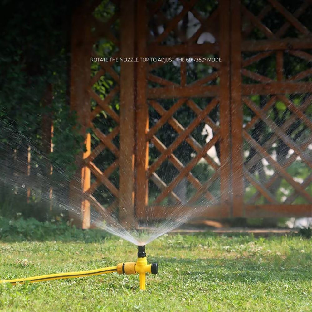 Adjustable Garden Sprinkler – 0-360° Mist Nozzle with Spike, Lawn Watering Kit