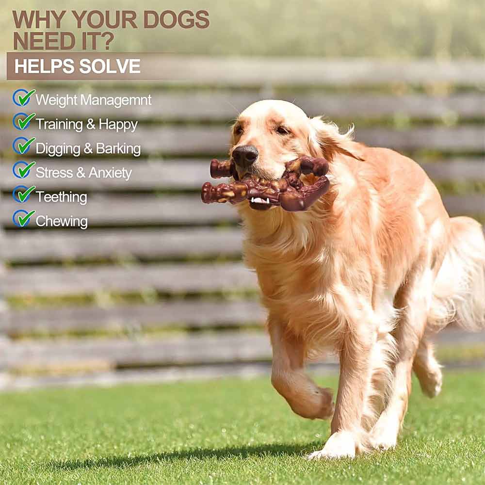 6.7" Indestructible Dog Toy – Extreme Tough Chew Toy for Aggressive Chewers