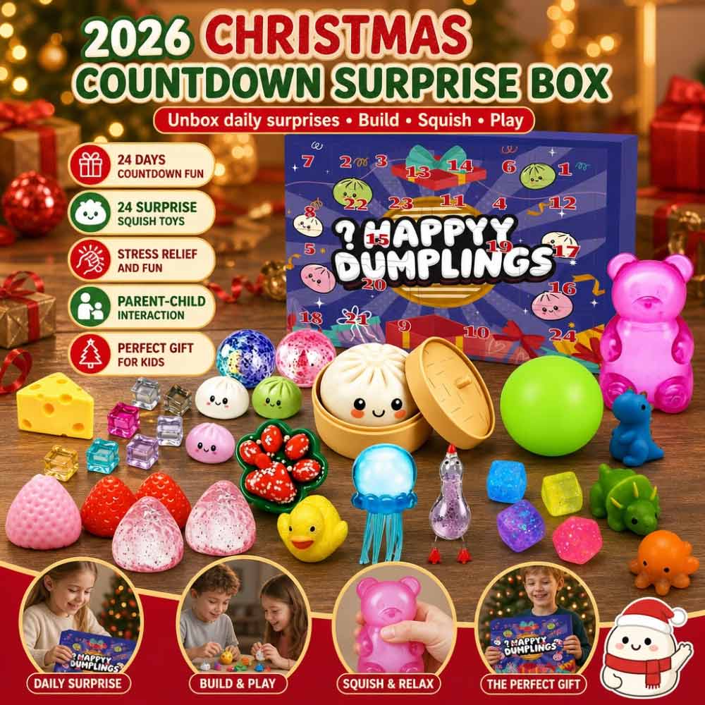 24-Day Squishy Advent Calendar – Christmas Countdown Stress Relief Toy Set