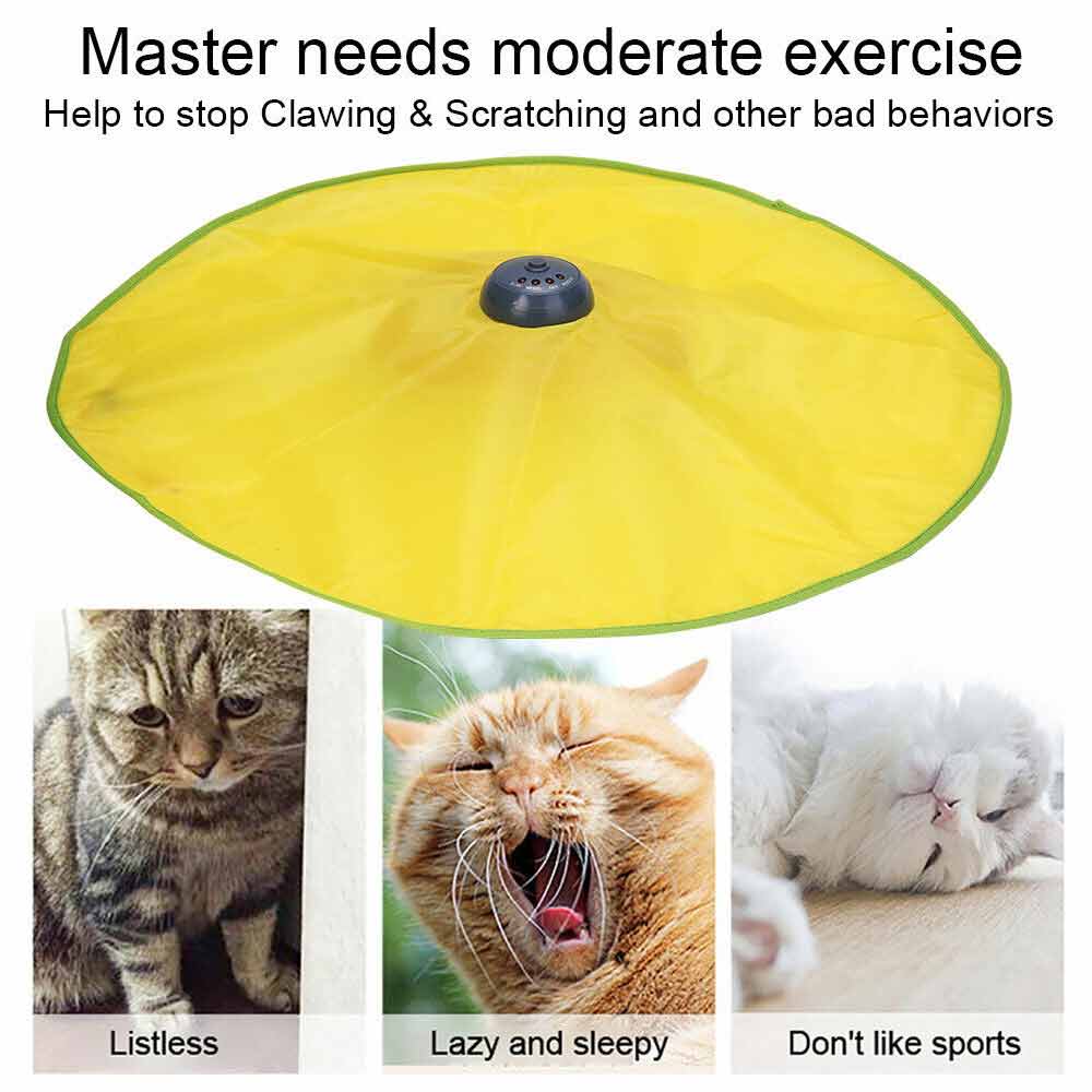 Cats Meow Rotating Undercover Mouse Toy Electronic Interactive Cat Toys Puzzle