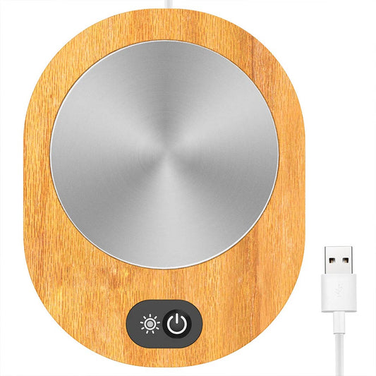 USB Heating Coaster Warmer Smart Electric Milk Coffee Tea Mug Cup Heater Pad(9X9CM)