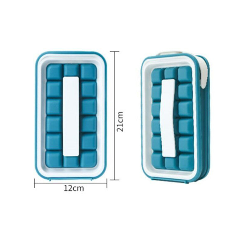 2 In 1 Portable Silicone Ice Ball Maker Foldable Ice Cube Tray Bar Kitchen Tool