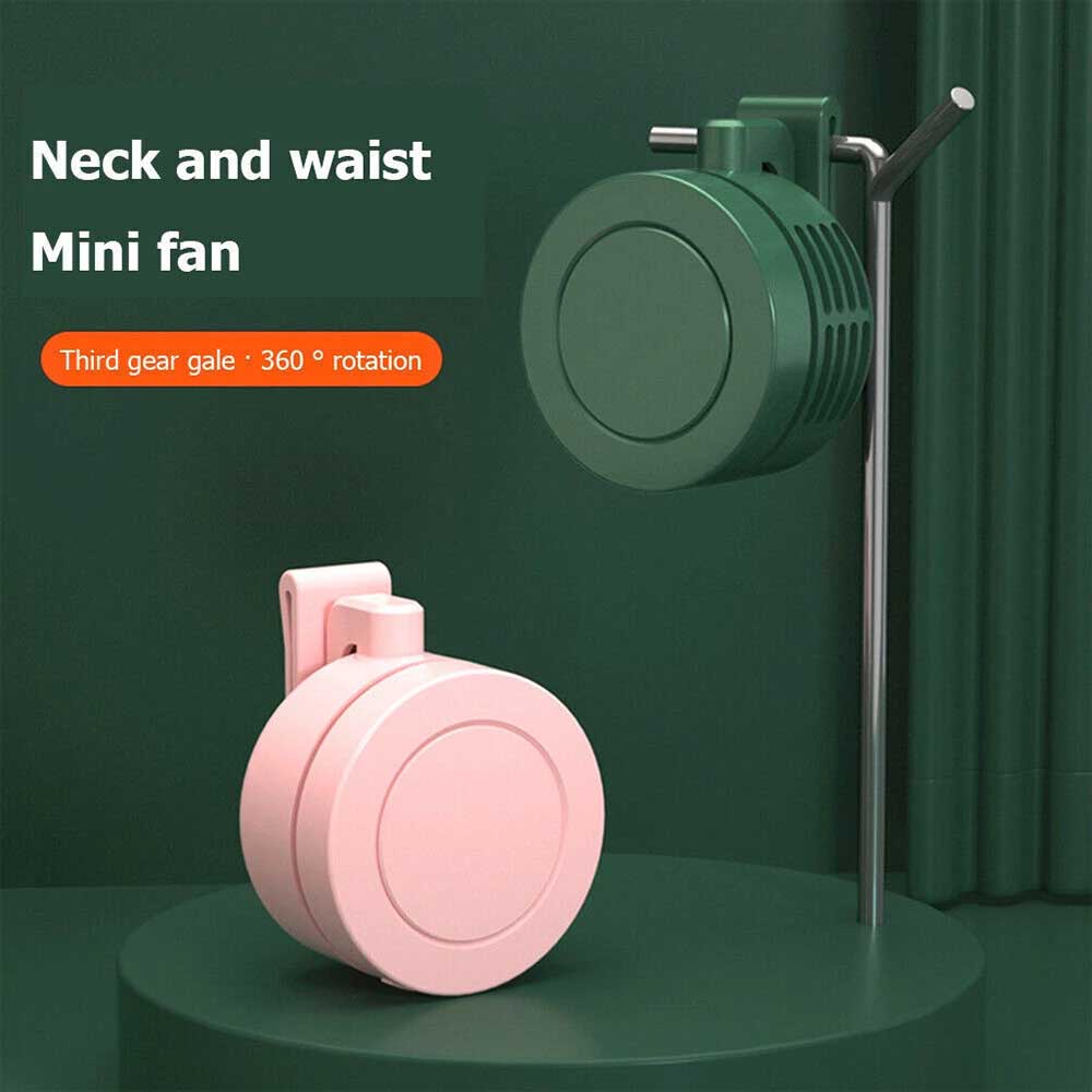 Mini Air Conditioning Fan 3 Speeds Waist Clip On Fan Portable for Outdoor Sports