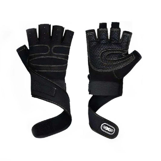 Unisex Half Finger Gloves Cycling Bicycle Gym Workout Training Anti Slip Padded